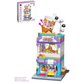 Vagonlife FFK-0108 Keeppley City Corner/şehir Köşesi Serisi Buble Tea Mağazası 302 Parça Oyuncak Yapım Seti