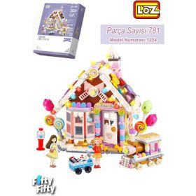 Vagonlife FFLZ-1224 LOZ Creative Serisi Tatlı Hikaye Mağazası 781 Parça Oyuncak Yapım Seti