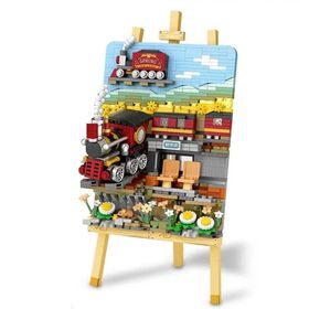 Vagonlife FFLZ-1296 LOZ Creative Serisi Tren Tablosu 758 Parça Oyuncak Yapım Seti