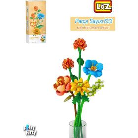 Vagonlife FFLZ-4601 Dekoratif ve Koleksiyonluk Çiçek Buketi 633 Parça Yapım Seti