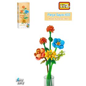 Vagonlife FFLZ-4601 Dekoratif ve Koleksiyonluk Çiçek Buketi 633 Parça Yapım Seti