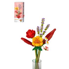 Vagonlife FFLZ-4603 Dekoratif ve Koleksiyonluk Çiçek Buketi 574 Parça Yapım Seti