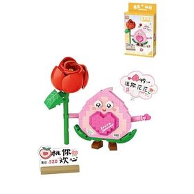 Vagonlife FFLZ-8818 LOZ Micro Block Serisi Sevimli Çiçek 330 Parça Oyuncak Yapım Seti