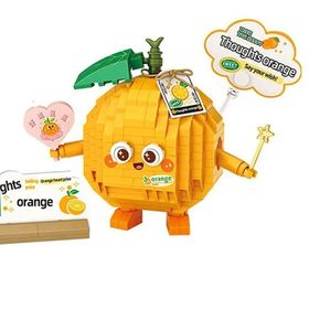 Vagonlife FFLZ-8819 LOZ Micro Block Serisi Sevimli Portakal 330 Parça Oyuncak Yapım Seti