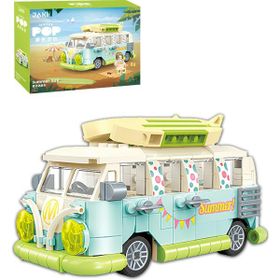 Vagonlife Jaki Maker Pop Tatil Otobüsü -JK8305 323 Parça Oyuncak Yapım Seti