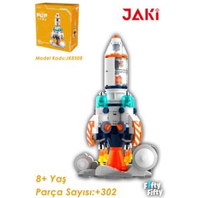 Vagonlife Jaki Mini Space Serisiuzay ROKETI-JK8508 302 Parça Oyuncak Yapım Seti