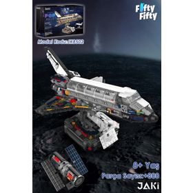 Vagonlife Jaki Space Serisi/Uzay Aracı -JK8502 800 Parça Oyuncak Yapım Seti