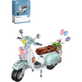 Vagonlife LOZ Car Model Serisi/Turkuaz Motor -LZ1117 673 Parça Oyuncak Yapım Seti