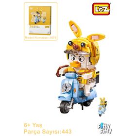 Vagonlife Loz Kurye Ördek -LZ1676 443 Parça Oyuncak Yapım Seti