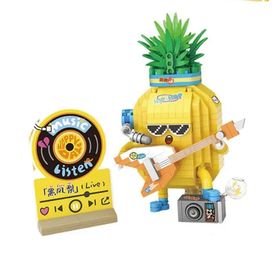 Vagonlife Loz Micro Block Serisi Gitarist Ananas Figürü 430 Parça Oyuncak Yapım Seti