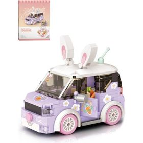 Vagonlife LZ4208 Mini Block Serisi Mor Araba 242 Parça Oyuncak Yapım Seti