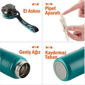Vagonlife TKK 2022 500 ml Yeşil Çelik Termos