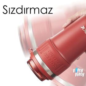 Vagonlife TKK 2023 630 ml Kırmızı Özel Seri Çelik Mug Pipetli Termos