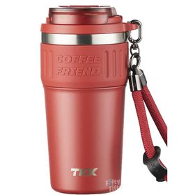 Vagonlife TKK 2023 630 ml Kırmızı Özel Seri Çelik Mug Pipetli Termos