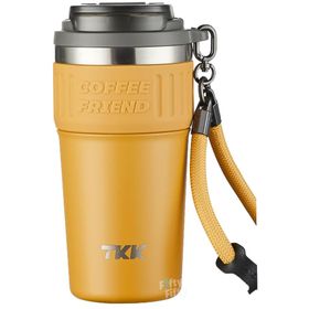 Vagonlife TKK 2023 630 ml Sarı Özel Seri Çelik Mug Pipetli Termos