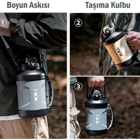 Vagonlife TKK 2028 1650 ml Profesyonel Mavi Çelik Termos