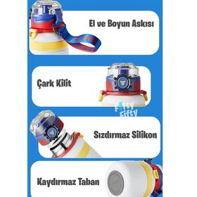 Vagonlife TKK 2029 600 ml Kırmızı Çelik Termos