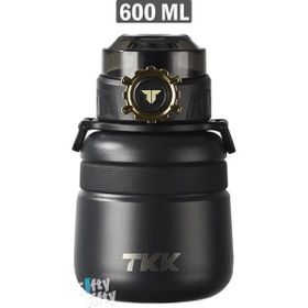 Vagonlife TKK 2029 600 ml Siyah Çelik Termos