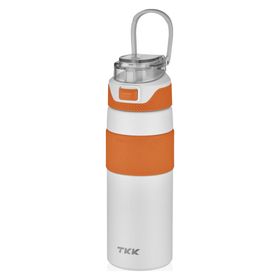 Vagonlife TKK 600 ml Pipetsiz Çift Yalıtımlı Beyaz Paslanmaz Çelik Termos