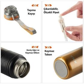 Vagonlife TKK T2025 Orange 900 ml Çelik Termos