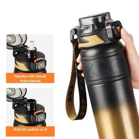 Vagonlife TKK2025 900 ml Altın Çelik Termos