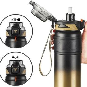 Vagonlife TKK2025 900 ml Altın Çelik Termos