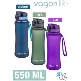 Vagonlife Tritan Yeşil 550 ml Su Matarası