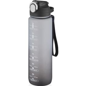 Vagonlife VGN-2219 Gri Siyah 1000 ml Pipetli Tritan Çift Renkli Matara