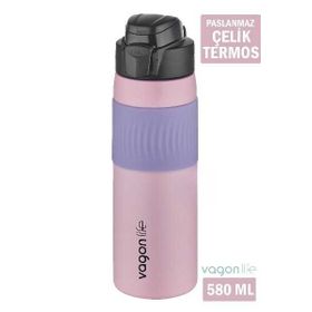 Vagonlife VGN031 580 ml Pembe Mor Çelik Matara
