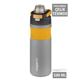 Vagonlife VGN033 580 ml Gri Çelik Matara