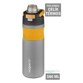 Vagonlife VGN033 580 ml Gri Çelik Matara