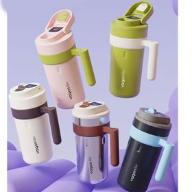 Vagonlife VGN2009 600 ml LED Sıcaklık Göstergeli Gri Çelik Termos