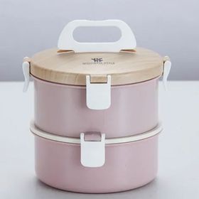 Vagonlife WS-008 1600 ml Pembe Çelik Saklama Kabı