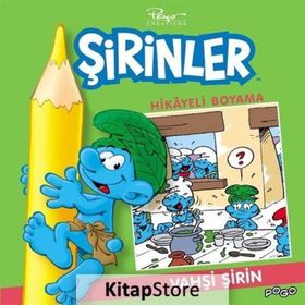 Vahşi Şirin Hikayeli Boyama - Şirinler Kolektif