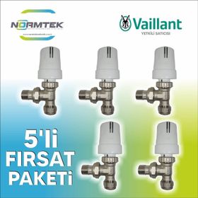 Vaillant VAI-TP1 5 Adet Köşe Pex Termostatik Radyatör Vanası
