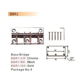 Valencia BBR1BK Siyah Bas Gitar Köprüsü