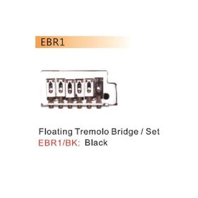 Valencia EBR1BK Siyah Dr.Parts 8 Vi Elektro Tremolo Köprü+Kol Set