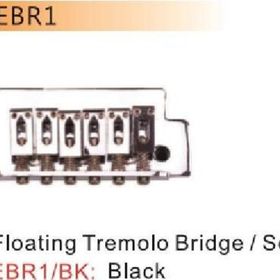 Valencia EBR1BK Siyah Dr.Parts 8 Vi Elektro Tremolo Köprü+Kol Set