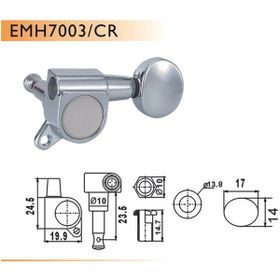 Valencia EMH7003CRR6 Elektro Gitar Akort Mekanizması