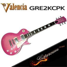 Valencia GRE2KCPK Gypsy Pembe Elektro Gitar
