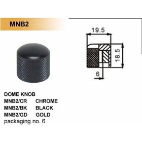 Valencia MNB2BK Gitar Pot Düğme Başlığı