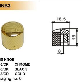 Valencia MNB3CR Krom Rengi Metal Gitar Potans