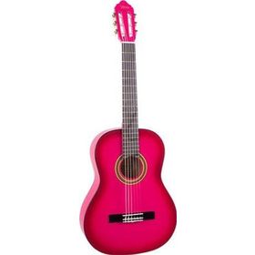 Valencia VC102TPKS 6-8 Yaş Sap Çelikli 1/2 Pembe Sunburst Klasik Gitar