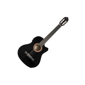 Valencia VC104CEBK Cutaway Siyah Elektro Klasik Gitar