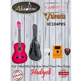 Valencia VC104PKS Sunburst Pembe 4/4 Klasik Gitar