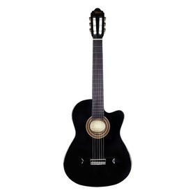 Valencia VC104THNCBK 4/4 Sıyah Sap Çelikli İnce Kasa Klasık Gitar