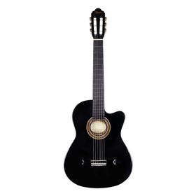 Valencia VC104THNCBK 4/4 Sıyah Sap Çelikli İnce Kasa Klasık Gitar