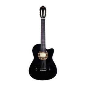 Valencia VC104THNCBK 4/4 Sıyah Sap Çelikli İnce Kasa Klasık Gitar