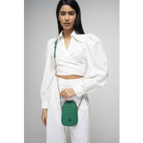 Valentino Orlandi VLT042 Monogram Yeşil Kadın Çapraz Askılı Çanta