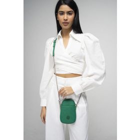 Valentino Orlandi VLT042 Monogram Yeşil Kadın Çapraz Askılı Çanta